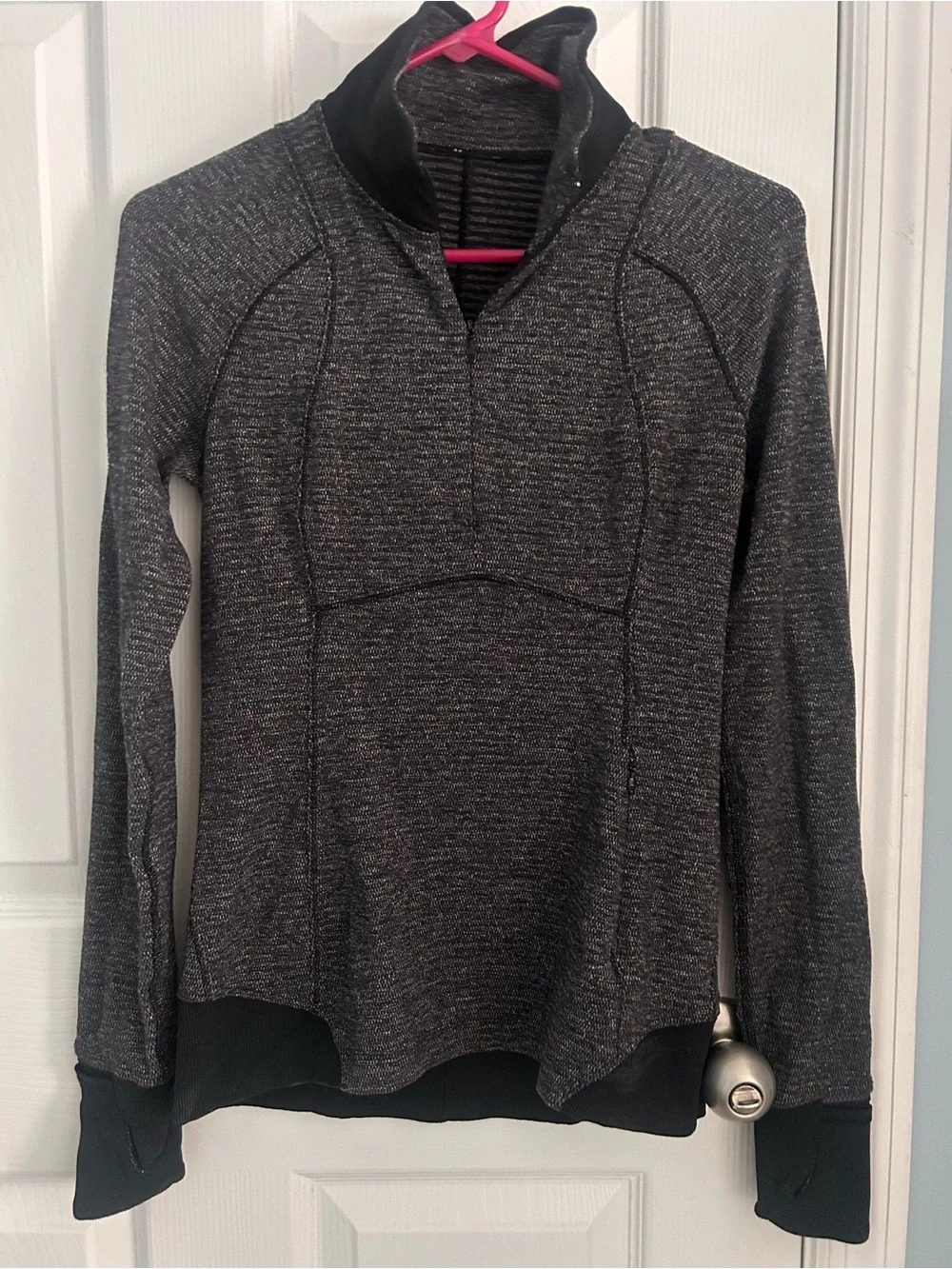 lululemon athletica Heather Charcoal Gray Quarter-Zip Sweatshirt